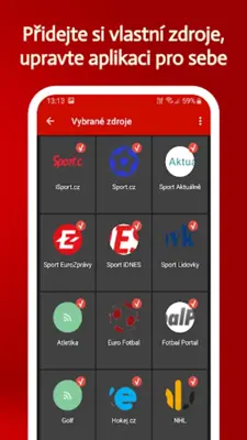 Sport zprávy - Český Sport android App screenshot 0