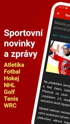 Sport zprávy - Český Sport android App screenshot 5